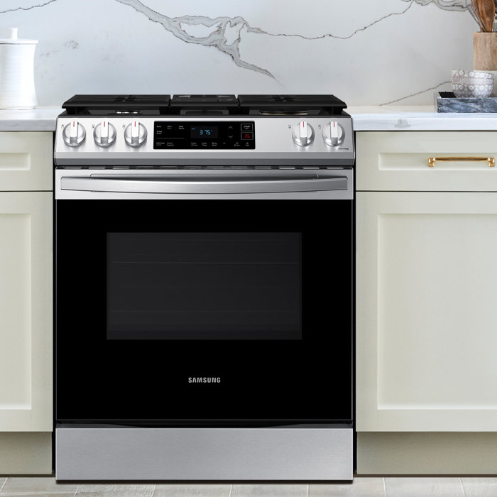 Samsung 6.0 cu. ft. Smart Slidein Gas Range & Reviews Wayfair